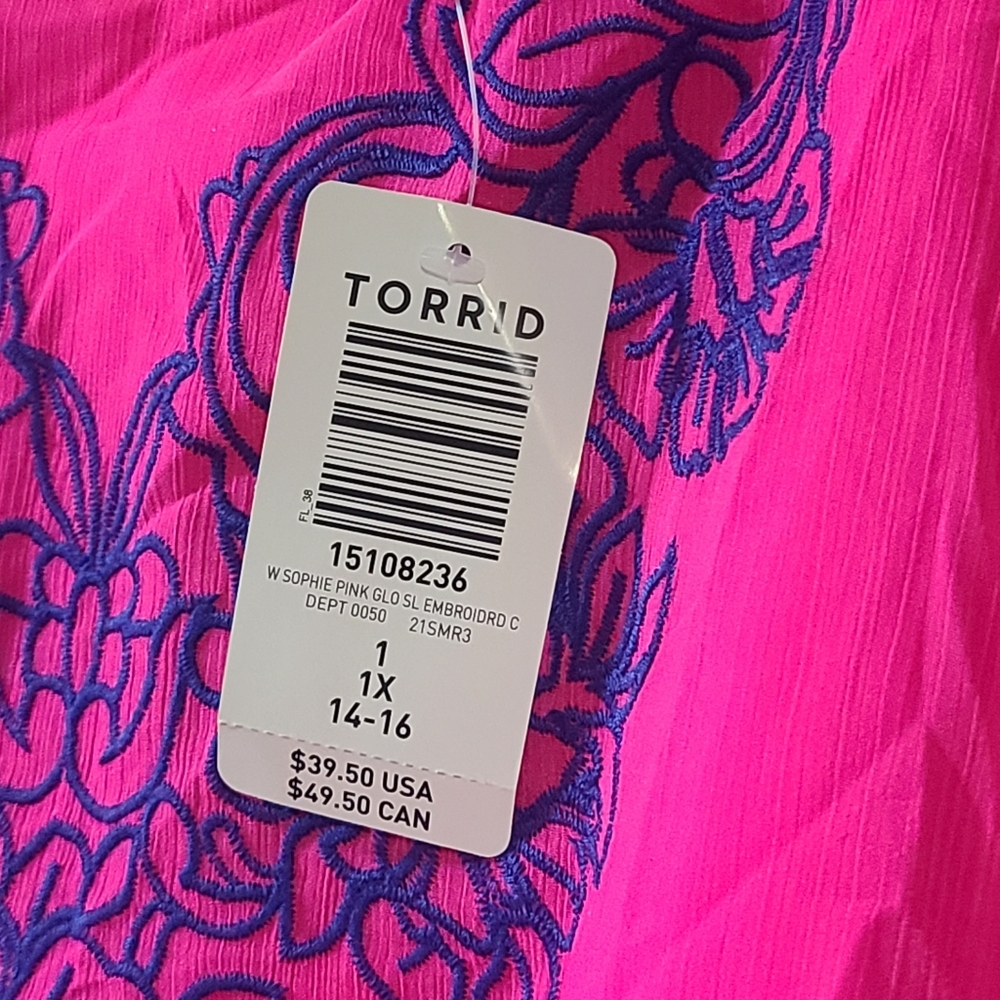 Torrid Sophie Chiffon Embroidered Swing Cami - Picture 8 of 16